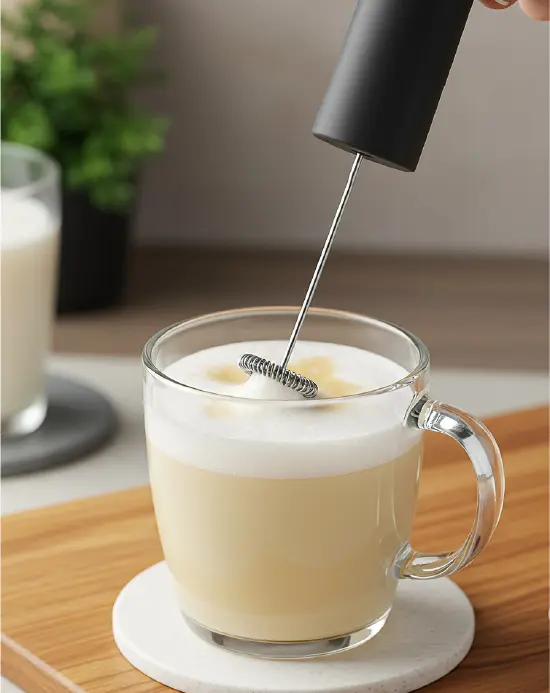 How to Make Protein Matcha Latte That’s Smooth, Creamy & Filling Blending protein into milk 100