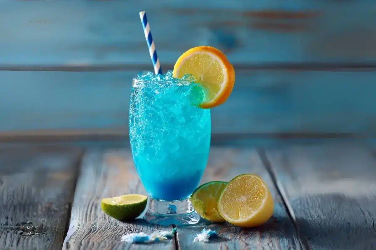 Does blue curacao syrup have alcohol drink