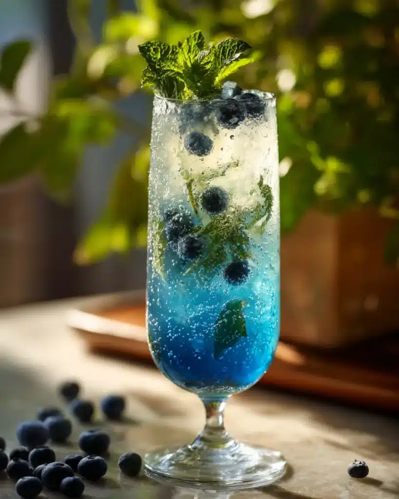 Blue Lagoon syrup mocktail non alcoholic