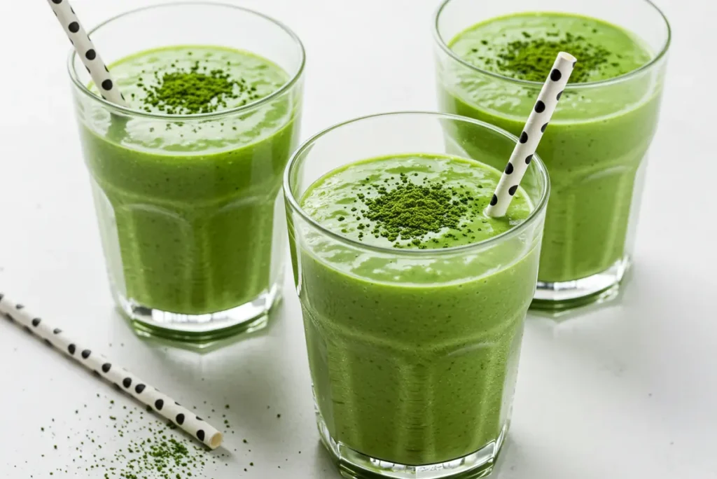 How to Make Protein Matcha Latte That’s Smooth, Creamy & Filling 1 Protein matcha latte in a ceramic mug with foam