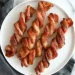 Finished brown sugar bacon twists
