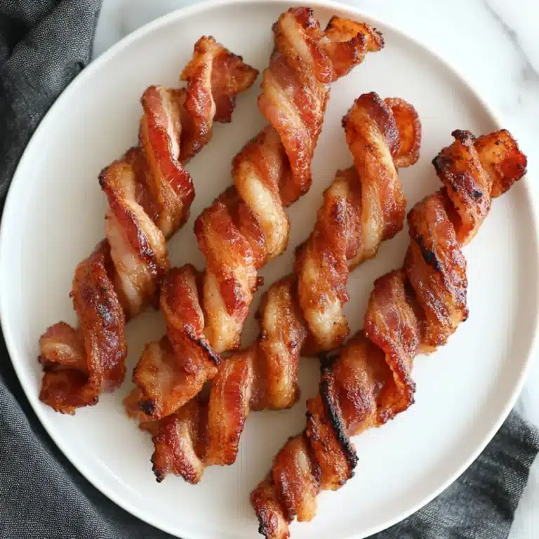 Finished brown sugar bacon twists
