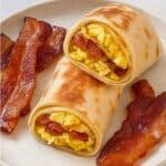 Printable recipe card with wrap image