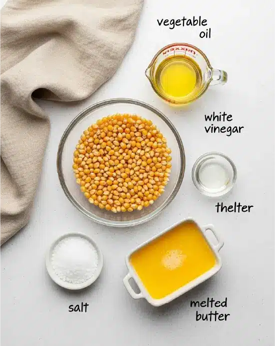 measured ingredients on rustic board