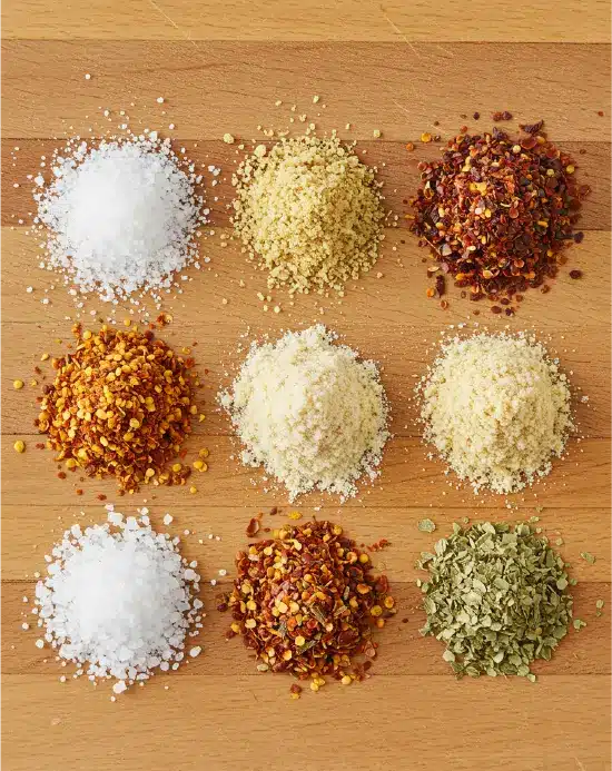 Buffalo Wild Wings Salt and Vinegar Seasoning (Homemade Copycat Recipe) buffalo wild wings salt and vinegar seasoning Ingredients for salt and vinegar seasoning laid out