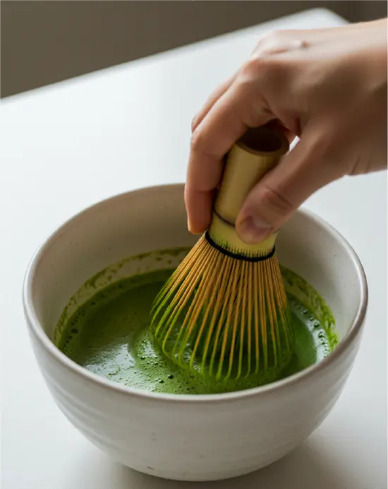 Chocolate Protein Matcha Latte: A Blissful Energy-Boosting Treat Chocolate Protein Matcha Latte Chocolate Protein Matcha Latte: A Blissful Energy-Boosting Treat Whisking Matcha Step 100 1
