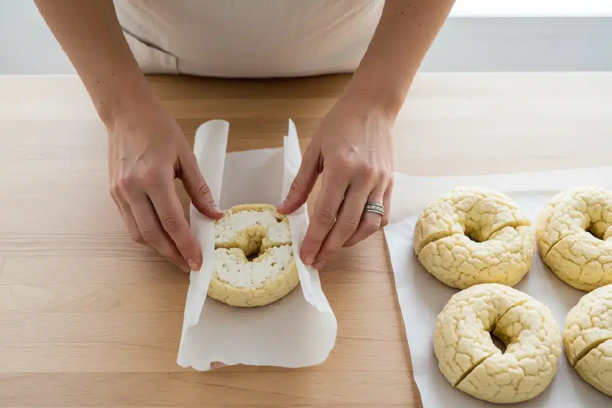 How to freeze cottage cheese bagels step by step
