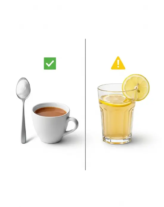 Baking Soda vs Apple Cider Vinegar: Which One Helps Bloating More? baking soda vs apple cider vinegar Visual of pros and cons for baking soda and ACV - baking soda vs apple cider vinegar