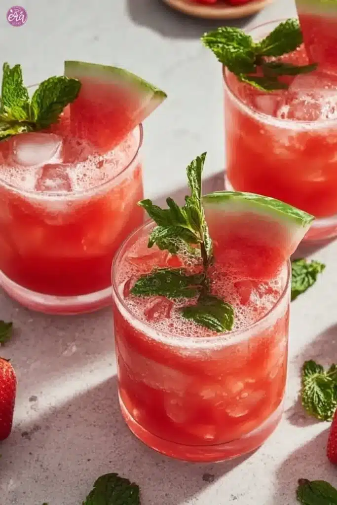 Sparkling Watermelon Mojito Mocktail 2 Sparkling Watermelon Mojito Mocktail