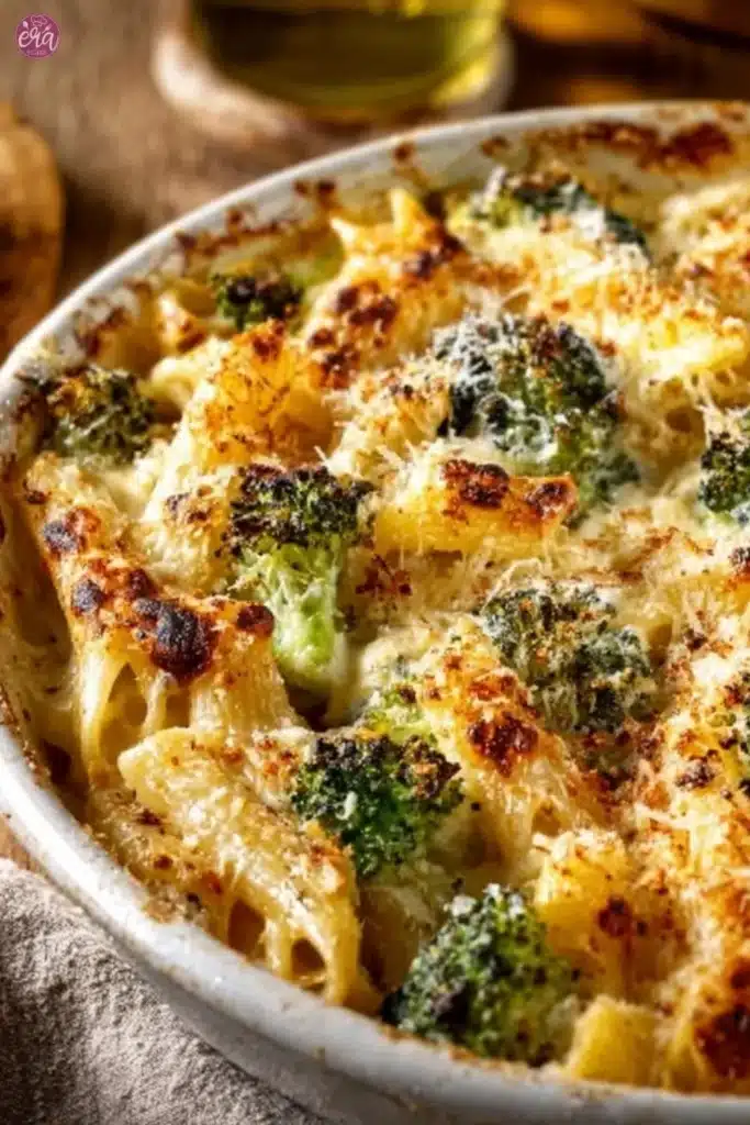Creamy Cottage Cheese and Broccoli Pasta Bake recipe