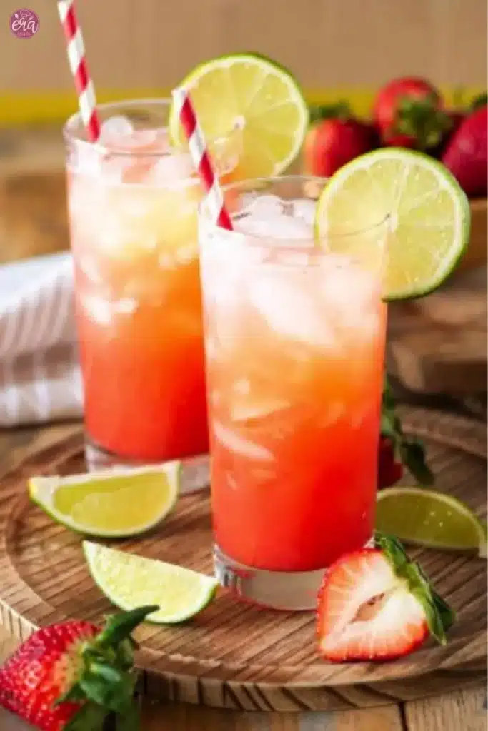 Strawberry Lime Mocktail Margarita 3 Strawberry Lime Mocktail Margarita RECIPE