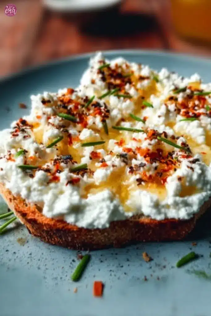 Viral Cottage Cheese Toast recipe