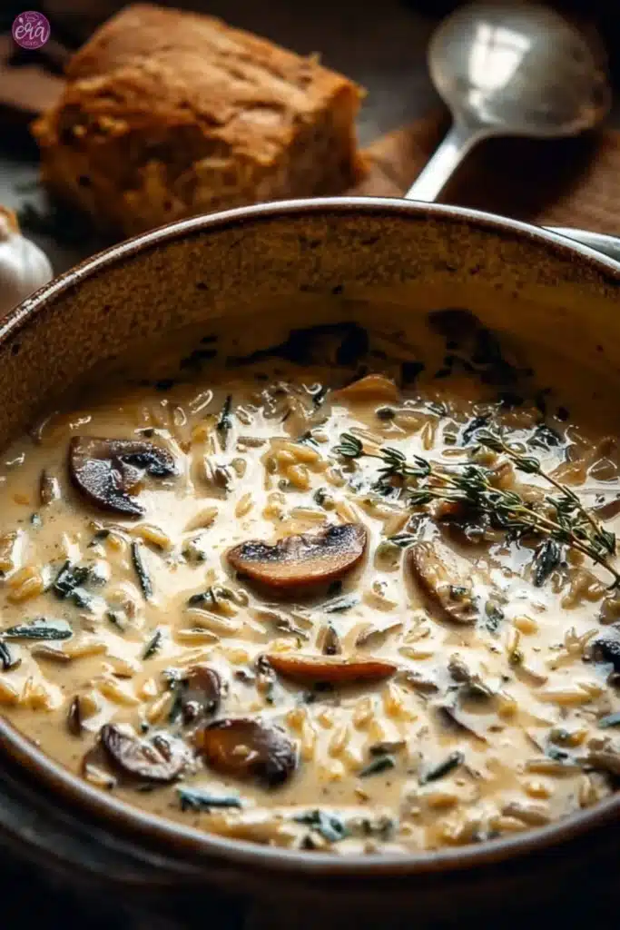 Creamy Wild Rice and Mushroom Soup: A Hug in a Bowl for Family Gatherings 2 Creamy Wild Rice and Mushroom Soup