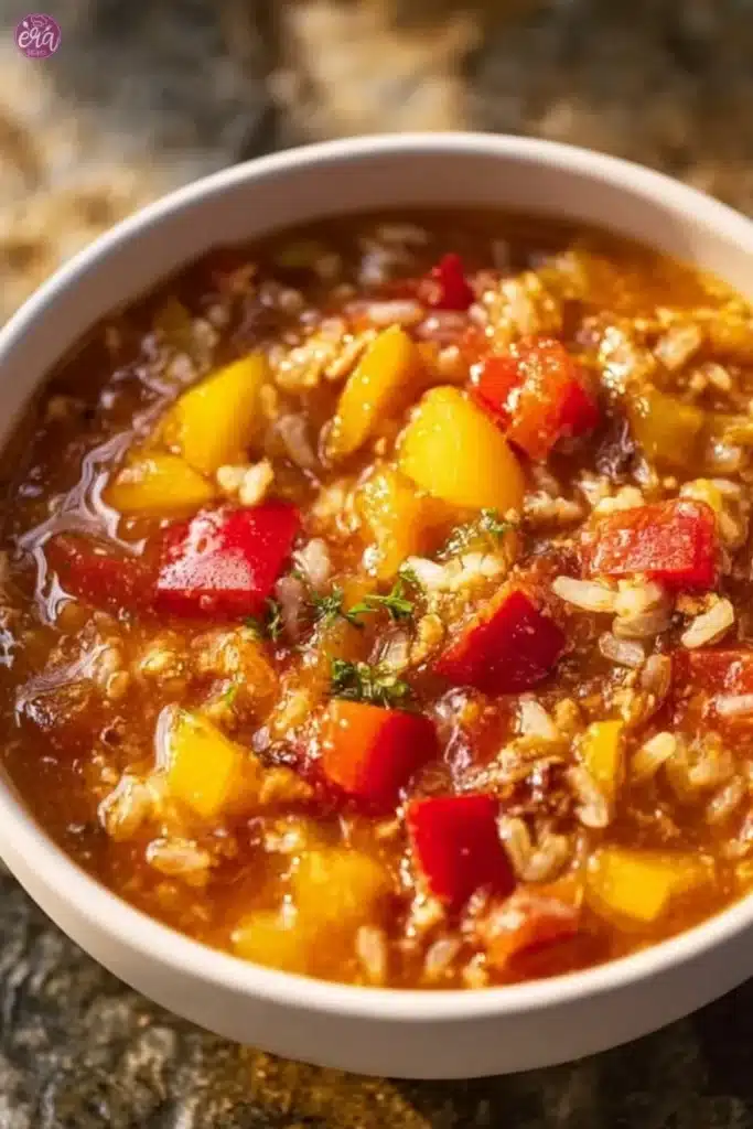 High Protein Stuffed Pepper Soup