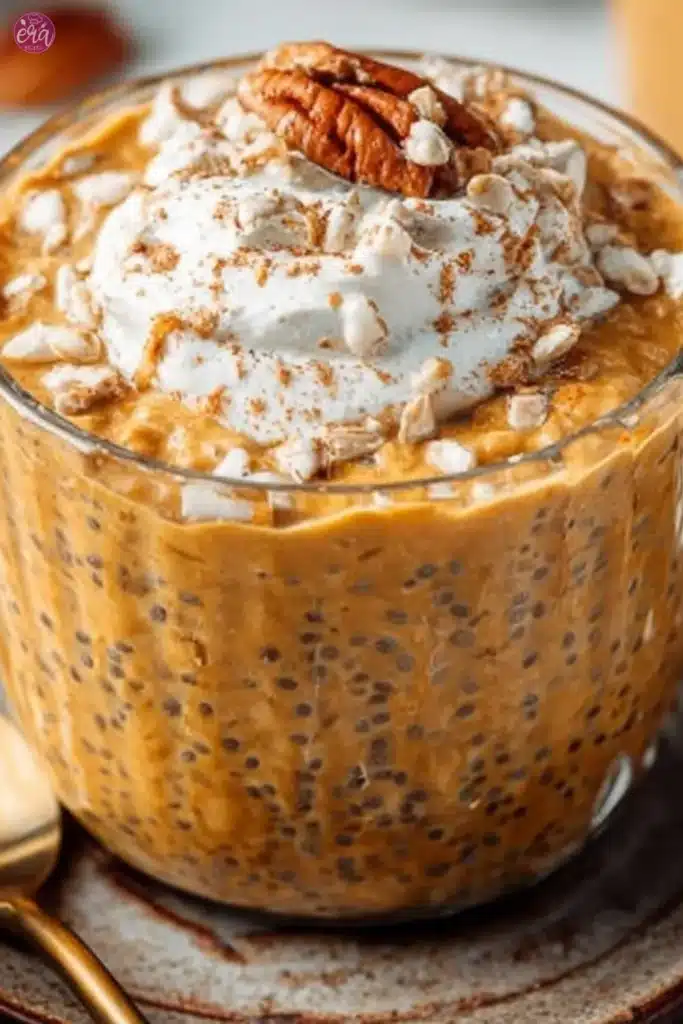 Pumpkin Pie Overnight Oats with Chia