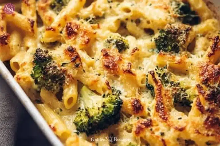 Cottage Cheese and Broccoli Pasta Bake 6 Creamy Cottage Cheese and Broccoli Pasta Bake topped with cheese