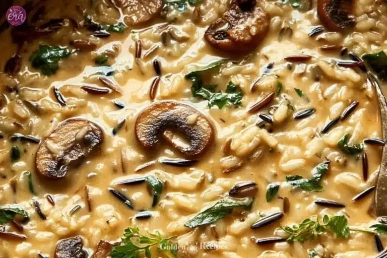 Creamy Wild Rice and Mushroom Soup: A Hug in a Bowl for Family Gatherings 4 Delicious creamy wild rice and mushroom soup in a bowl