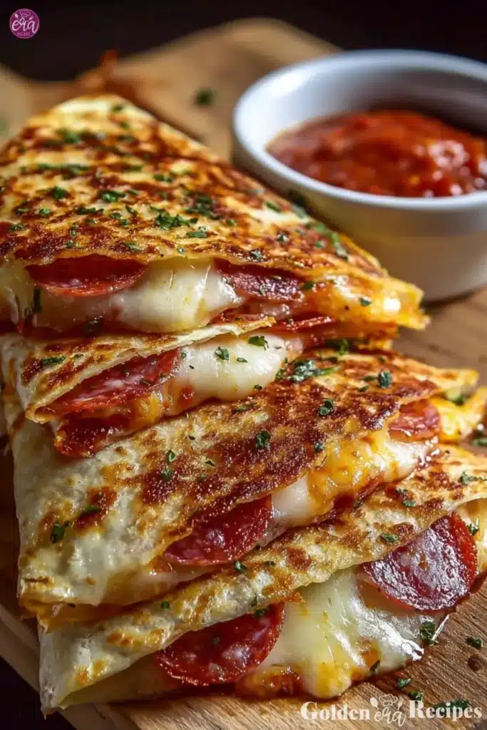 Twist Pepperoni Pizza Quesadillas