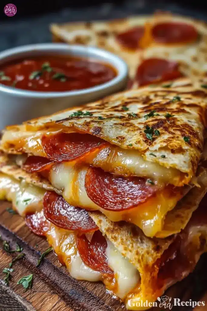 Easy Pepperoni Pizza Quesadillas Recipe