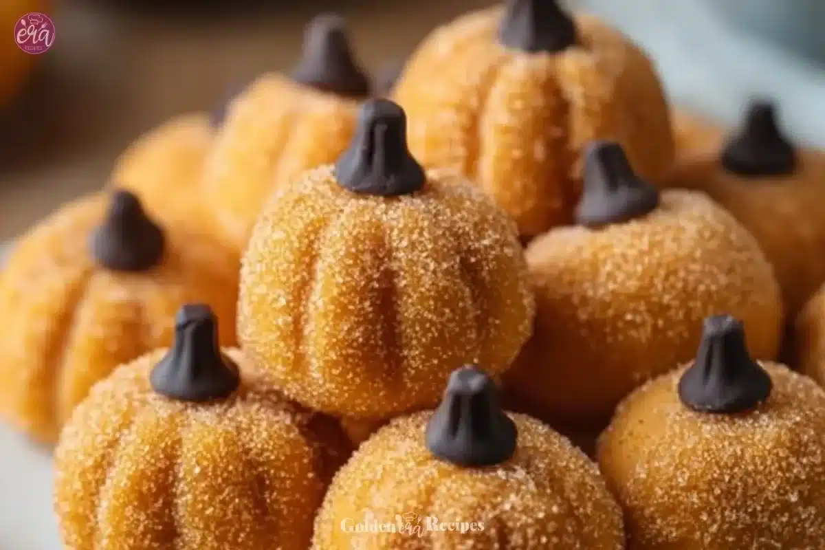 Delicious pumpkin cheesecake truffles garnished with autumn spices