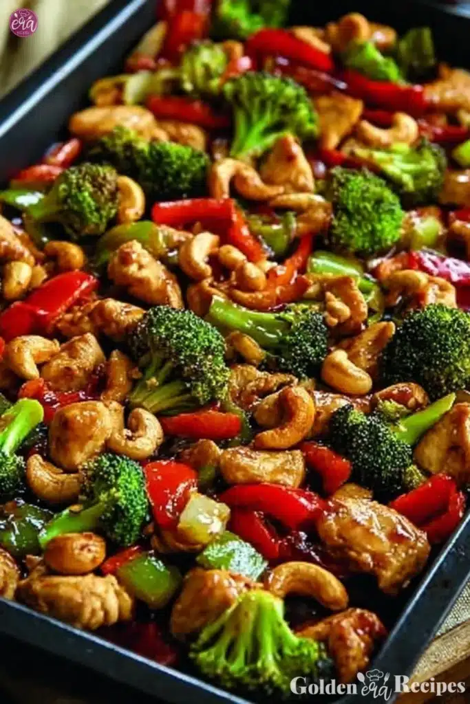 Easy Sheet Pan Cashew Chicken for Quick Healthy Dinners 2 Easy Sheet Pan Cashew Chicken for Quick Healthy Dinners