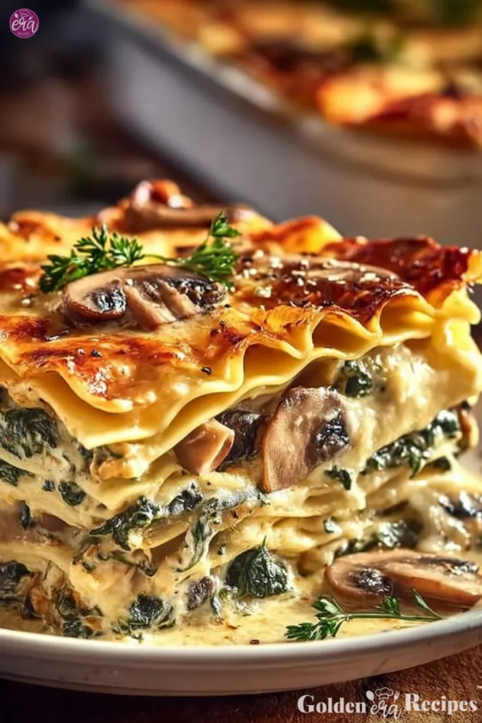 Spinach & Mushroom Lasagna for Cozy Comfort and Flavor 2 Spinach & Mushroom Lasagna