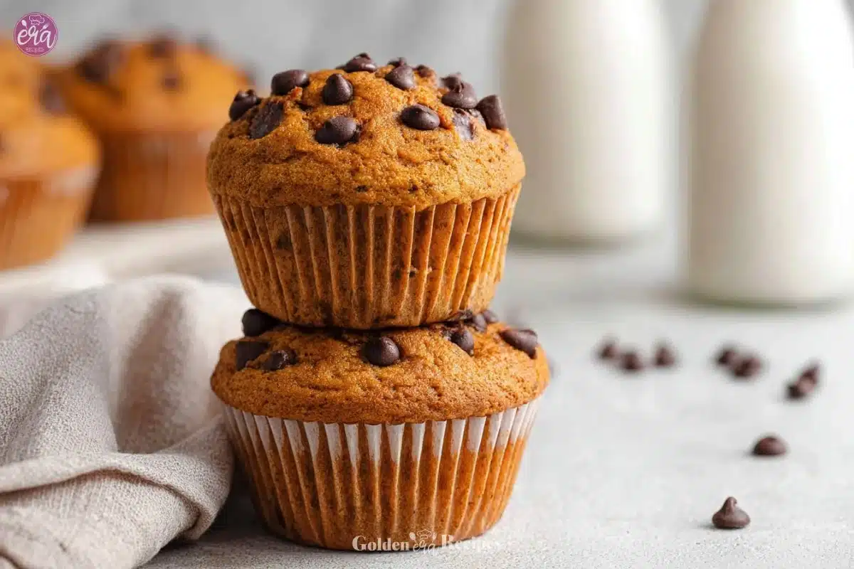 Delicious gluten-free pumpkin muffins on a table