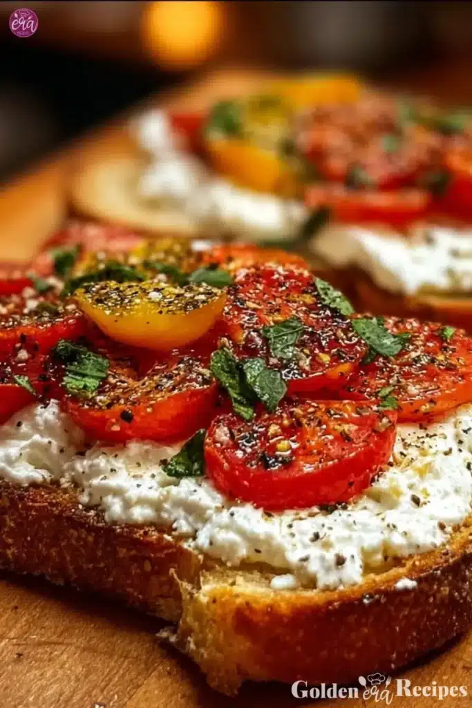 5-Ingredient Ricotta and Tomato Sourdough Toast 2 5-Ingredient Ricotta and Tomato Sourdough Toast