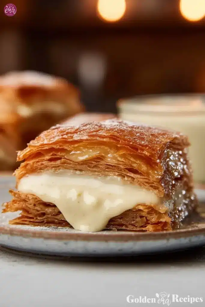 Apple Mille Feuille with Vanilla Custard (gluten-free)