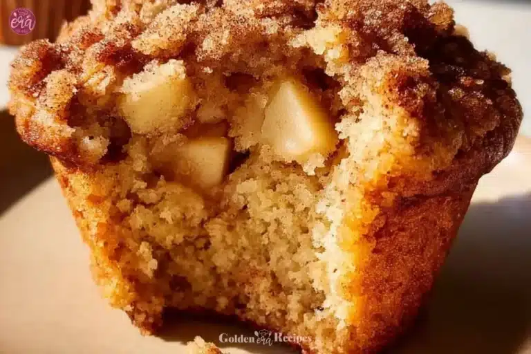Apple Cinnamon Streusel Muffins 11 Freshly baked Apple Cinnamon Streusel Muffins on a cooling rack