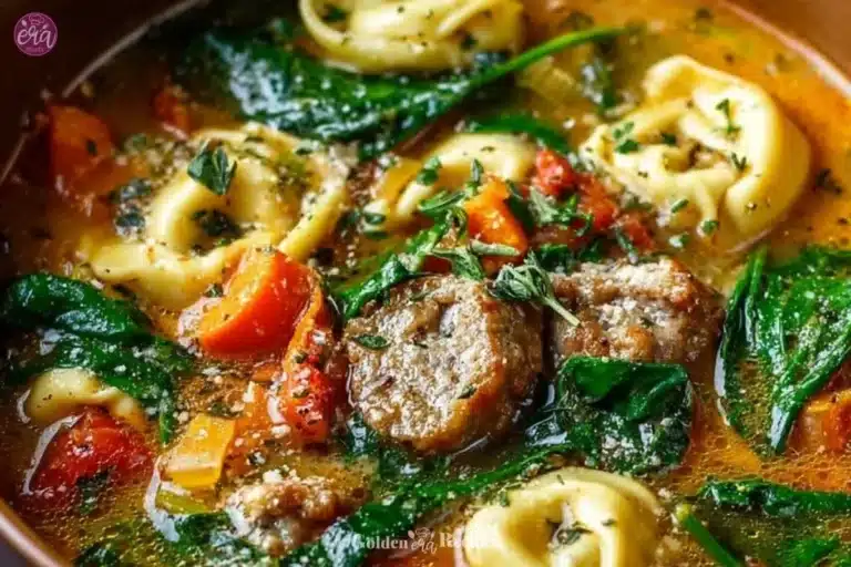 Autumn Tortellini Soup with Sausage 5 Autumn Tortellini Soup with Sausage