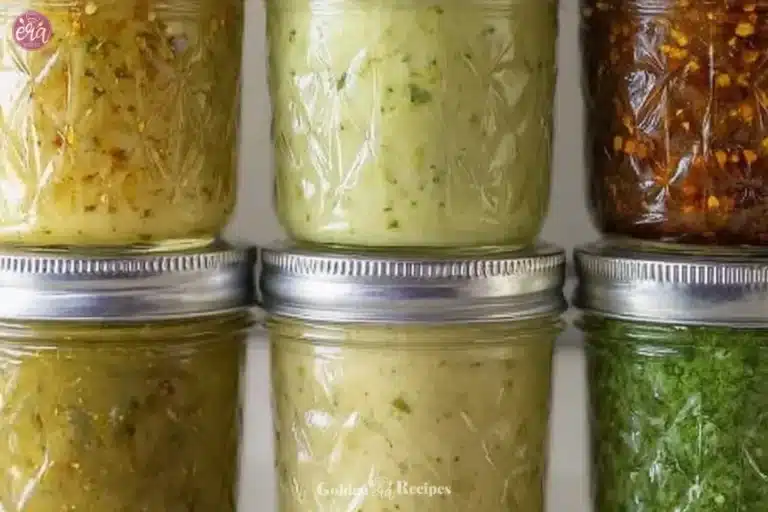 Dreamy Basil Vinaigrette That Brings Joy to Your Desserts 5 Basil vinaigrette drizzled over a delectable dessert.