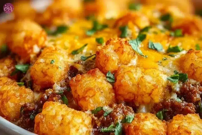 Tater Tot Casserole 5 Delicious Tater Tot Casserole baked with cheese and ground beef