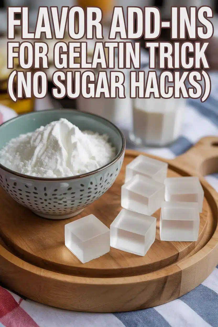 Flavor Add-Ins for Gelatin Trick (No Sugar Hacks)