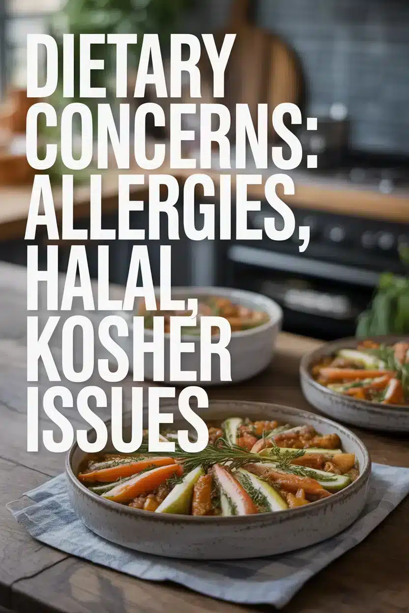 Dietary Concerns: Allergies, Halal, Kosher Issues