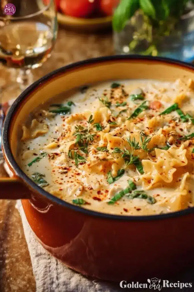 Creamy Chicken Lasagna Soup