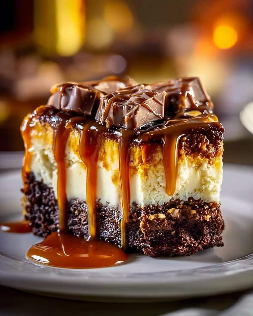 Caramel Brownie Cheesecake for Cozy Layers of Chocolate & Cream 2 Caramel Brownie Cheesecake