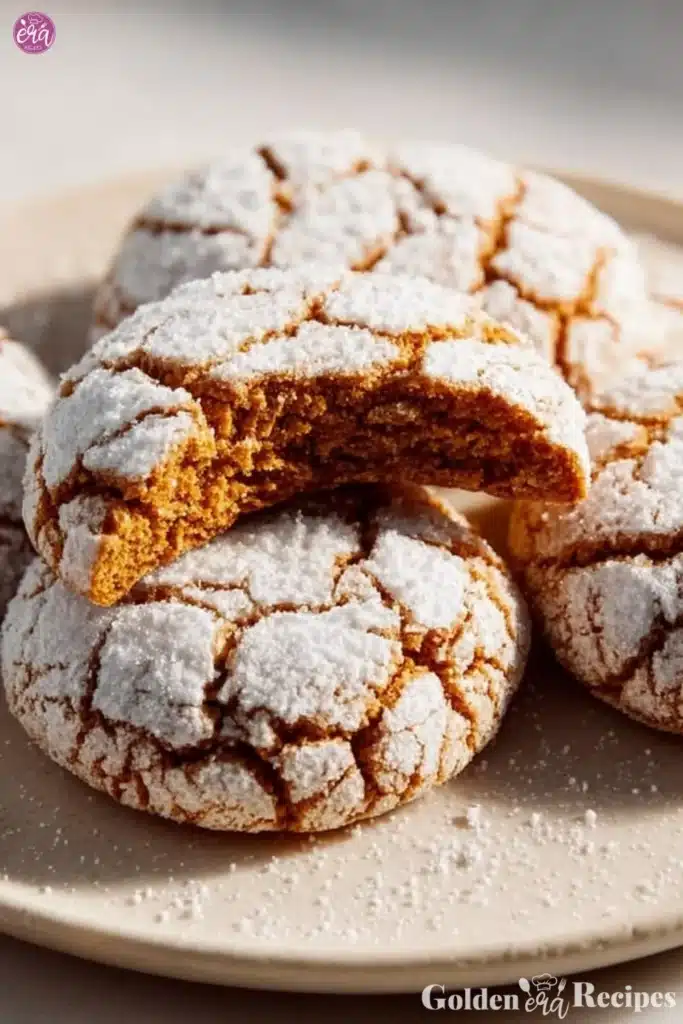 easy Gingerbread Crinkle Cookies recipe