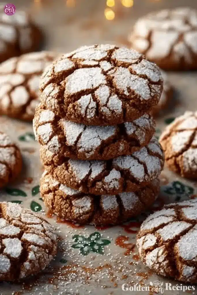Gingerbread Crinkle Cookies