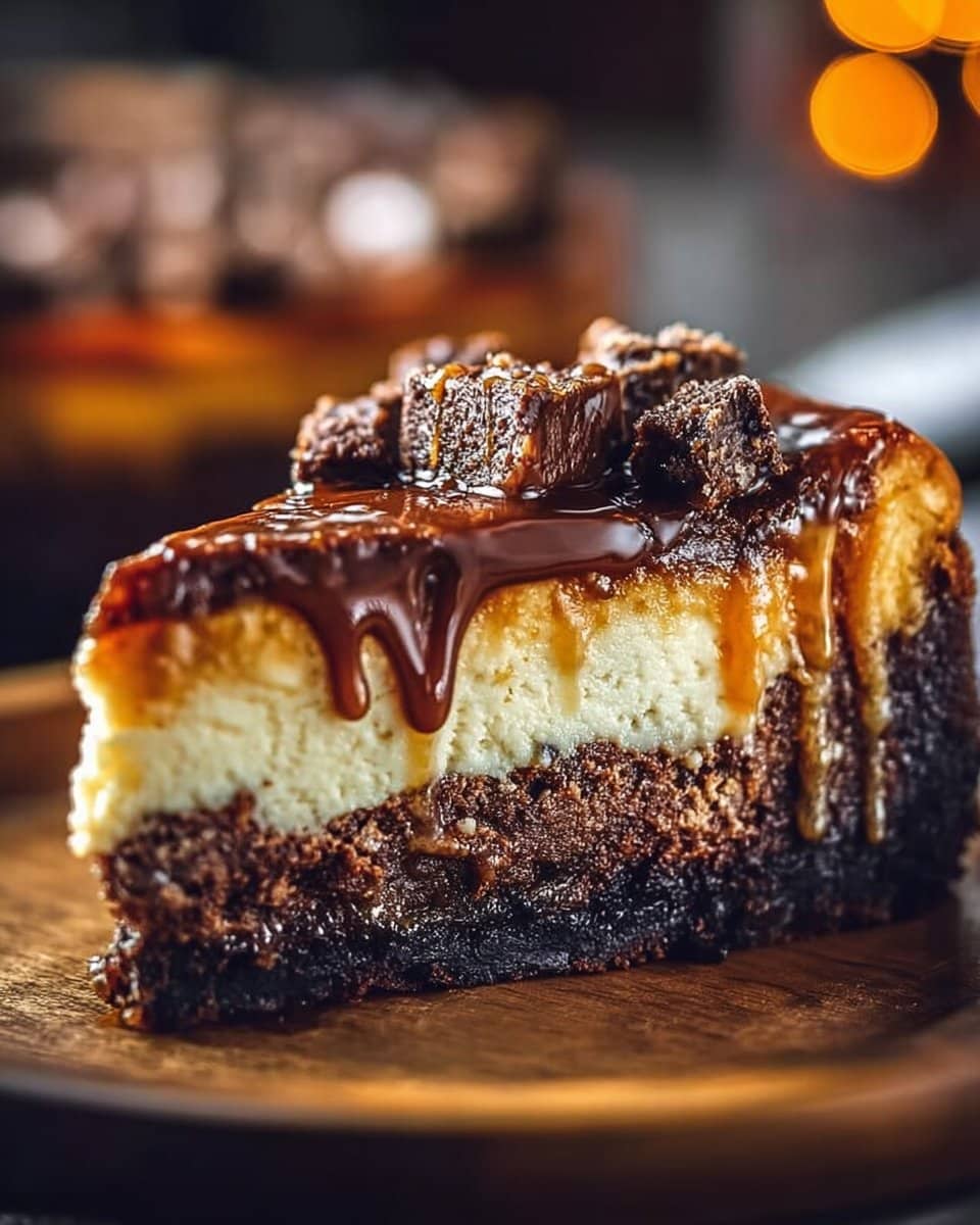 Caramel Brownie Cheesecake for Cozy Layers of Chocolate & Cream 3 Caramel Brownie Cheesecake