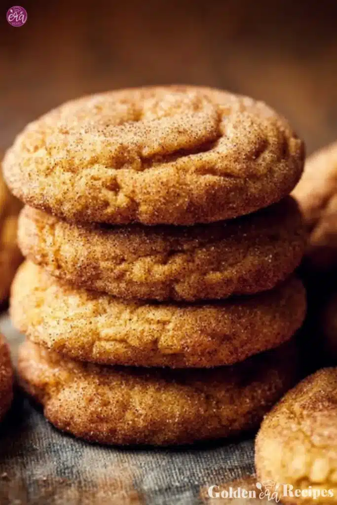 easy Chewy Pumpkin Snickerdoodle Cookies