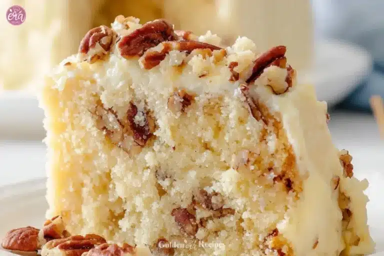 Butter Pecan Cake 9 Delicious homemade Butter Pecan Cake with pecans and creamy frosting