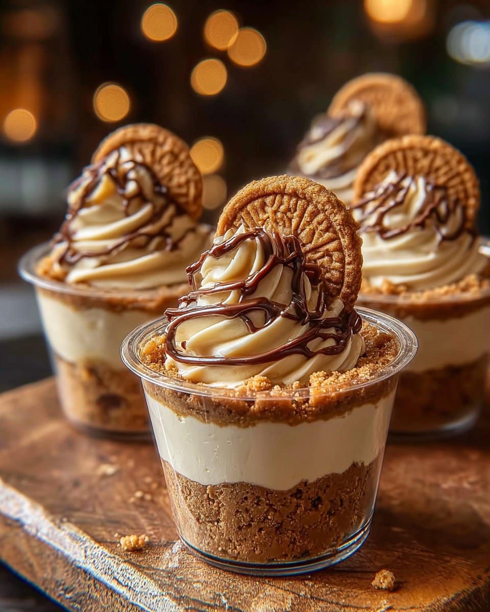 Cookie Butter Cheesecake Cups