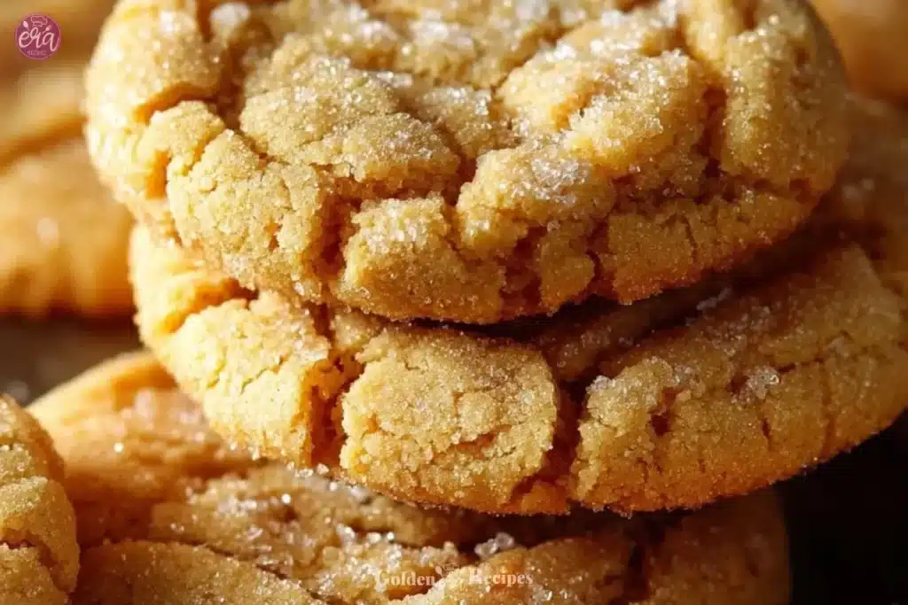 Chewy Brown Sugar Cookies 1 Chewy brown sugar cookies on a wooden surface, ready to be enjoyed