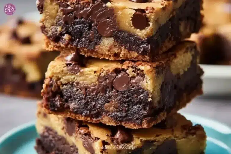 Chocolate Chip Cookie Brownies Recipe 5 Delicious chocolate chip brownies fresh out of the oven, ready to enjoy.
