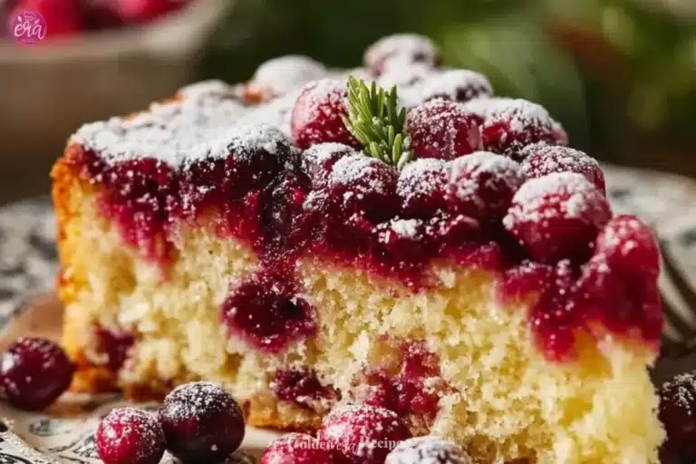 Christmas Cranberry Poke Cake
