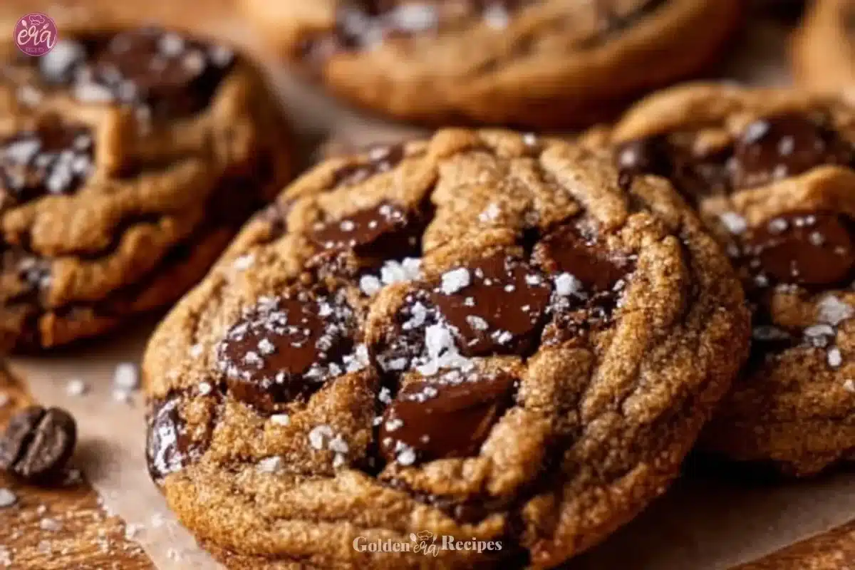 Delicious Espresso Chocolate Chip Cookies with a rich coffee and chocolate flavor