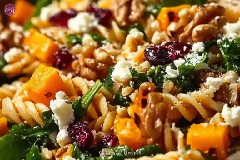 Fall Harvest Pasta Salad 4 Delicious Fall Harvest Pasta Salad with seasonal vegetables and flavors