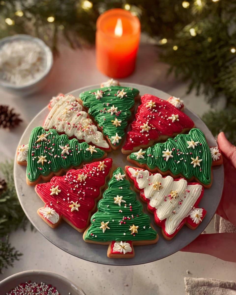 Frosted Christmas Brownies