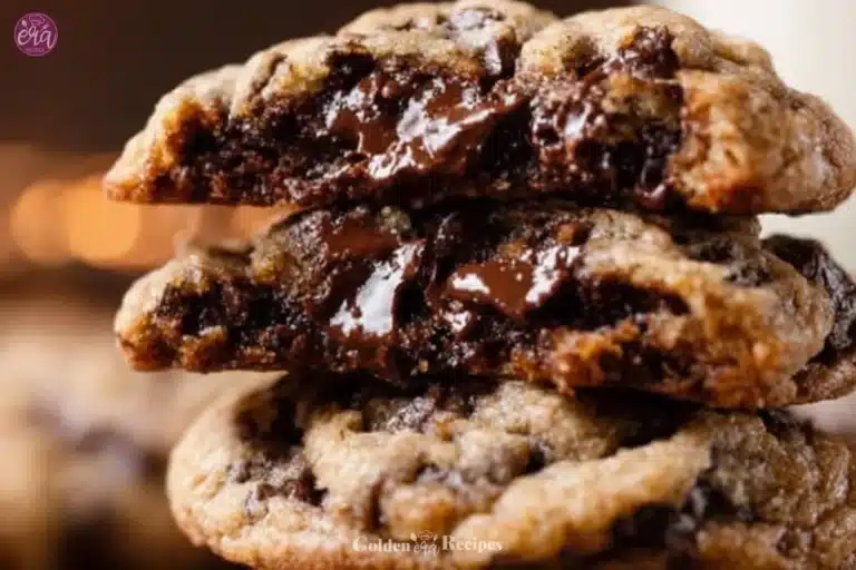 Jumbo bakery-style chocolate chip cookies fresh from the oven